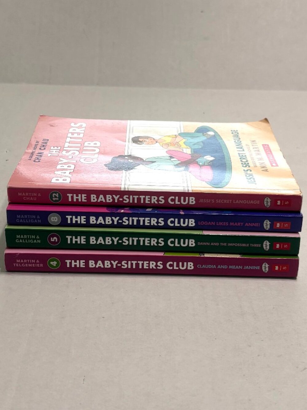 The Baby-Sitters Club Graphic Novel Books (4 Books) #4, 5, 8, & 12